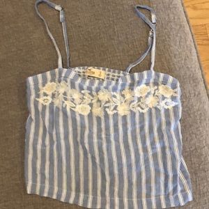 Hollister Linen Crop Top